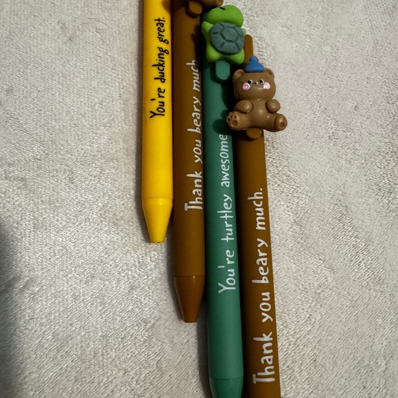 Cute Animal Themed Pens Set NWOT - Picture 2 of 6